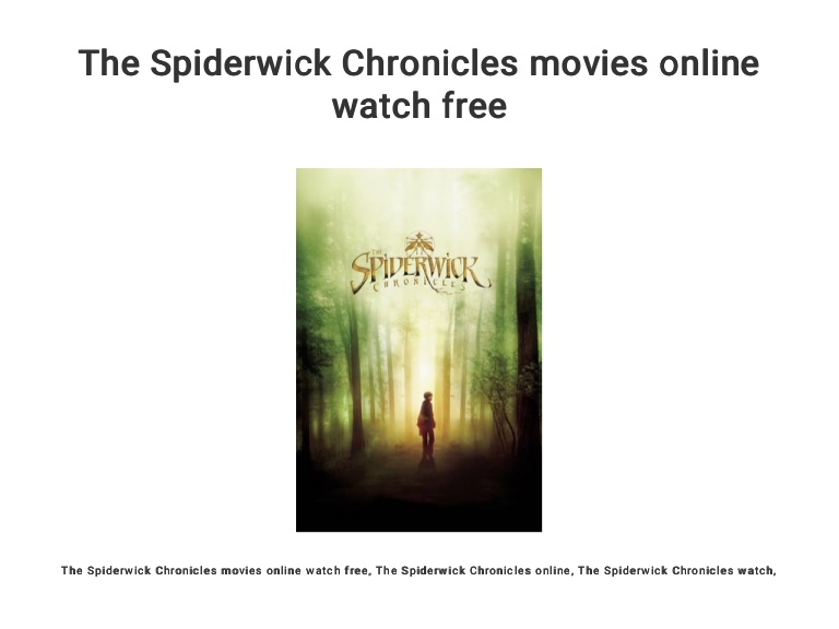 watch the spiderwick chronicles online